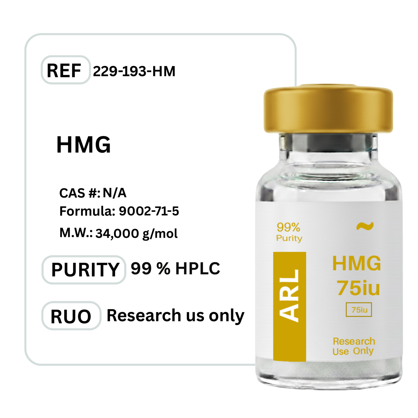 HMG 75iu - Premium Research Peptide